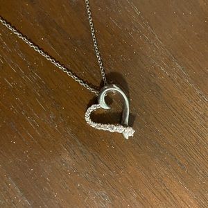 Diamond Heart Pendant Necklace